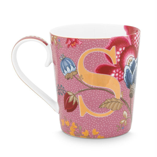 Pip Studio - Alphabet Mug Floral Fantasy Pink S 350ml | {{ collection.title }}