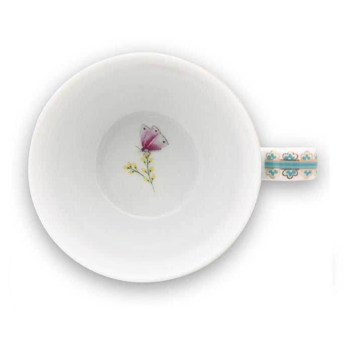 Pip Studio - Blushing Birds Blue Cappuccino Cup & Saucer | {{ collection.title }}