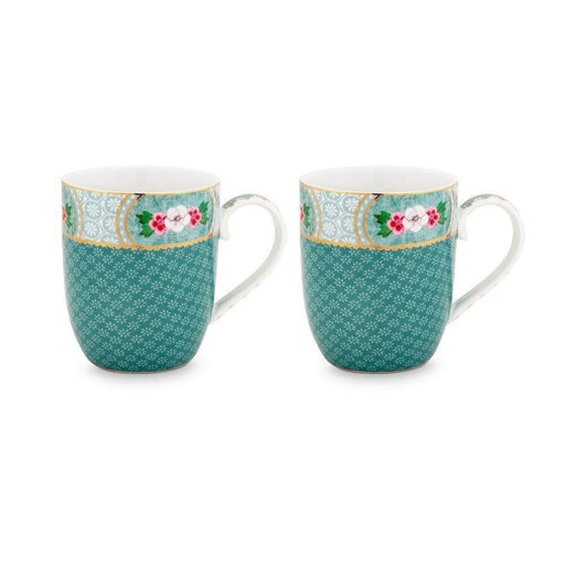 Pip Studio - Blushing Birds Set of Two Blue Small Mugs | {{ collection.title }}