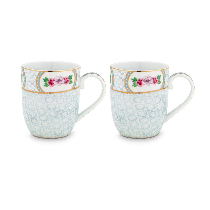 Pip Studio - Blushing Birds Set of Two White Small Mugs | {{ collection.title }}