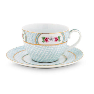 Pip Studio Blushing Birds White Cappuccino Cup & Saucer | {{ collection.title }}