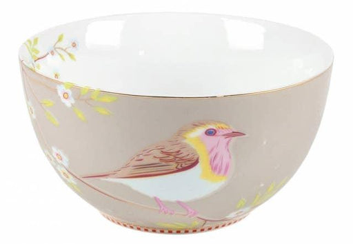 Pip Studio Bowl Early Bird Khaki 15cm - LemonSalt