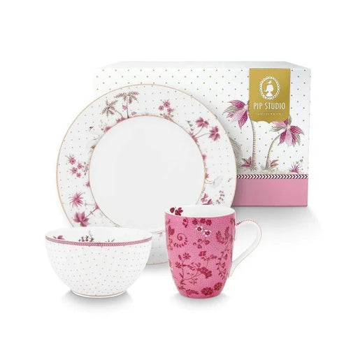 Pip Studio - Breakfast Set Jolie Pink (Set of 3) - LemonSalt