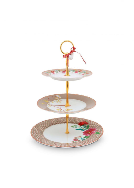 Pip Studio - Cake Stand 3/layers Floral Khaki Floral 2.0 | {{ collection.title }}