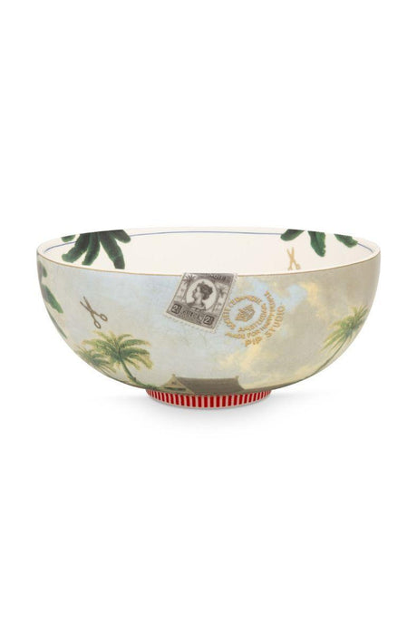 Pip Studio - Heritage Bowl Green Palm 23cm | {{ collection.title }}