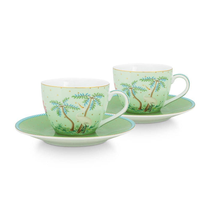 Pip Studio - Jolie Green Gold Dots Espresso Cup & Saucer (Set of 2) | {{ collection.title }}