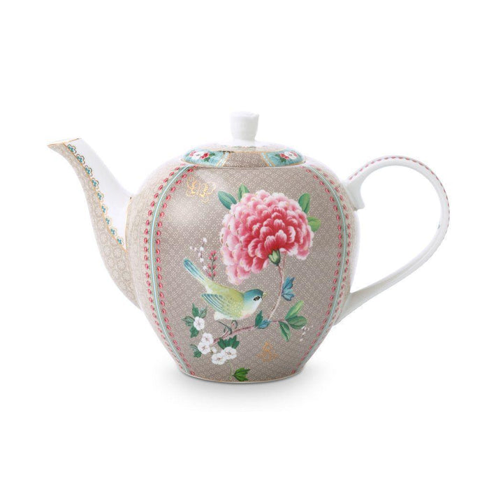 Pip Studio - Khaki Blushing Birds Large TeaPot