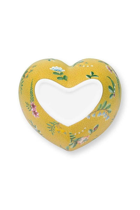 Pip Studio - La Majorelle Baking Dish Heart - Yellow (16cm) - LemonSalt