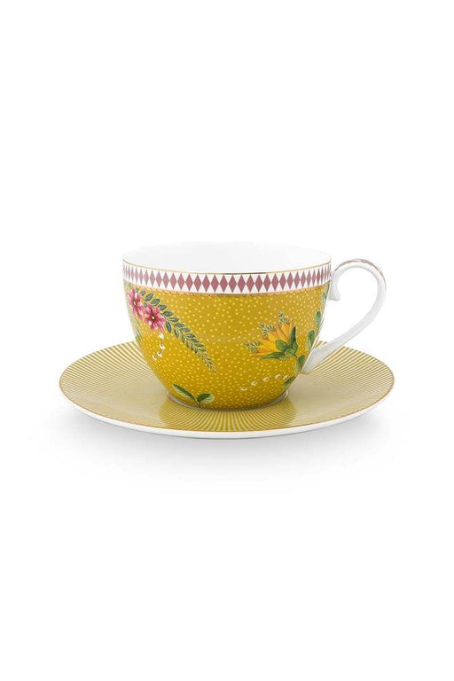 Pip Studio - La Majorelle Cappuccino Cups & Saucers - Yellow (280ml) - LemonSalt