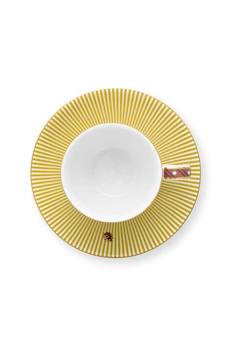 Pip Studio - La Majorelle Espresso Cups & Saucers - Yellow (120ml) - LemonSalt