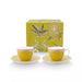 Pip Studio - La Majorelle Espresso Cups & Saucers - Yellow (Set of 2) - LemonSalt
