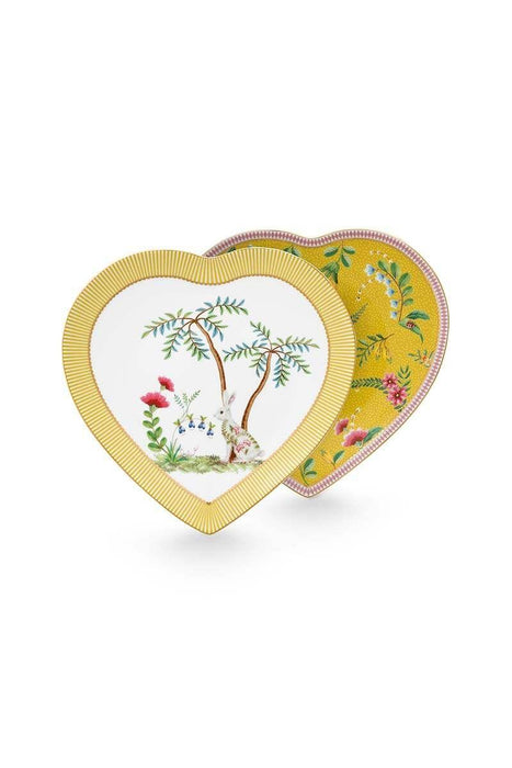pip-studio-la-majorelle-set-of-2-heart-shape-plates-yellow-21-5cm-lemonsalt-40646