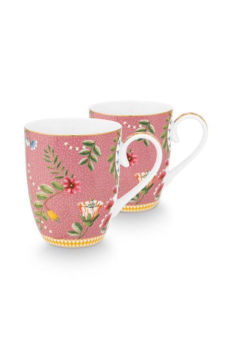 Pip Studio - Large La Majorelle Pink 350ml Mug (Set of 2 ) - LemonSalt
