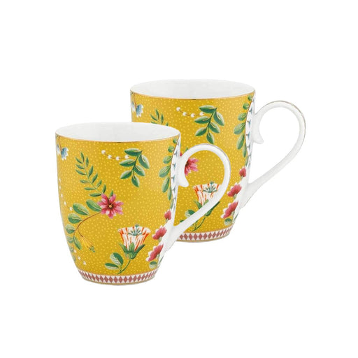 Pip Studio - Large La Majorelle Set of 2 Mug - Yellow (350ml) - LemonSalt