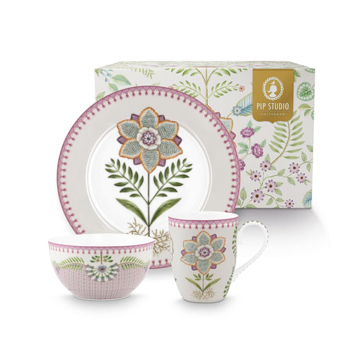 Pip Studio - Lily & Lotus Breakfast Set - Lilac (Set of 3) - LemonSalt