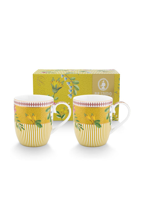 Pip Studio - Small La Majorelle Yellow 145ml Mug (Set of 2) - LemonSalt