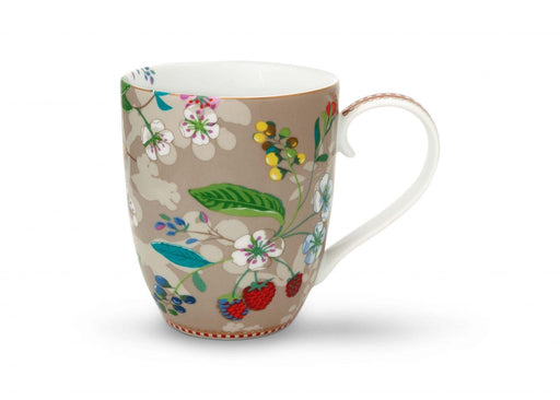 Pip Studio - XL Hummingbirds Mug Khaki Floral 2.0 | {{ collection.title }}