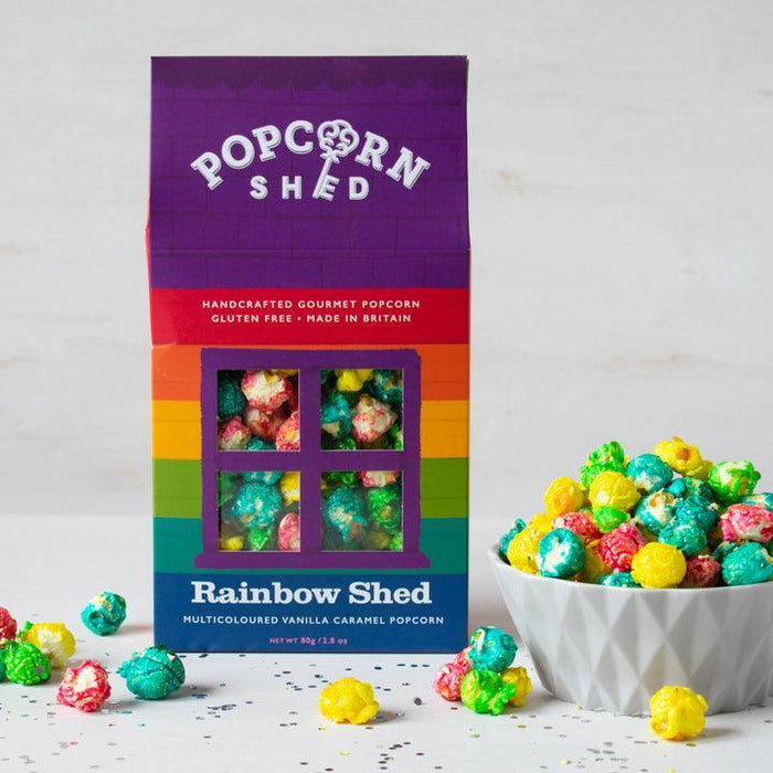 Popcorn Shed Rainbow Vanilla Caramel Popcorn (80g)