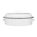 Premier Housewares White Oval Self Basting Roaster - (4500ml) | {{ collection.title }}