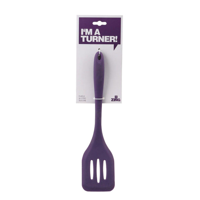 Premier Housewares Zing Purple Silicone Slotted Turner | {{ collection.title }}
