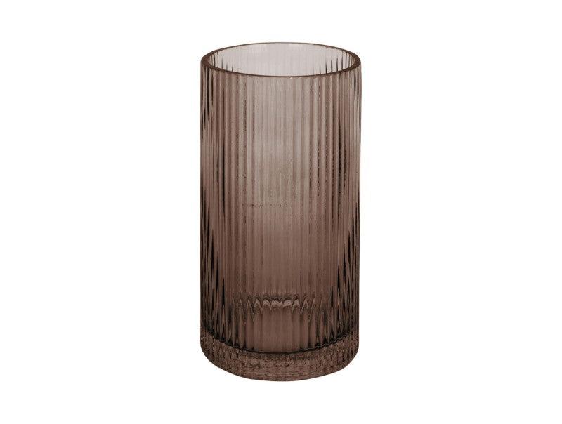 Present Time Allure Straight Vase - Chocolate Brown | {{ collection.title }}
