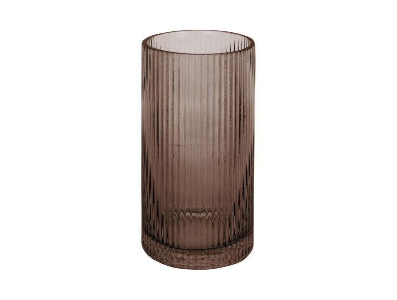 Present Time Allure Straight Vase - Chocolate Brown