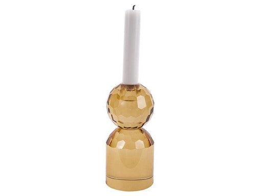 Present Time Crystal Art Large Bowl Candle Holder - Sand Brown | {{ collection.title }}
