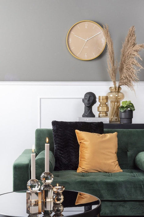 Present Time Crystal Art Large Bowl Candle Holder - Sand Brown