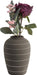 Present Time Living Terra Cone Ceramic Vase - Dark Brown - LemonSalt