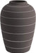 Present Time Living Terra Cone Ceramic Vase - Dark Brown - LemonSalt