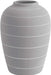 Present Time Living Terra Cone Ceramic Vase - Light Grey - LemonSalt