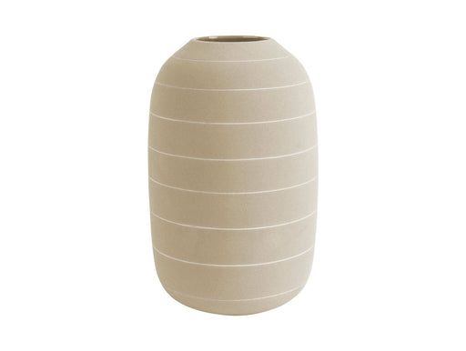 Present Time Living Terra Straight Ceramic Vase - Ivory - LemonSalt