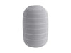 Present Time Living Terra Straight Ceramic Vase - Light Grey - LemonSalt