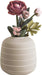 Present Time Living Terra Wide Ceramic Vase - Ivory - LemonSalt