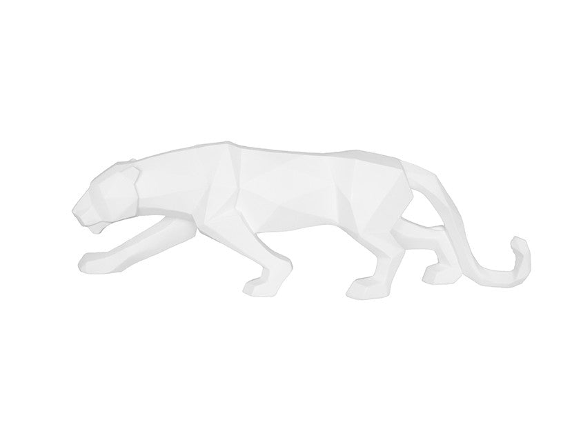 Present Time ORIGAMI Panther Statue – White - LemonSalt