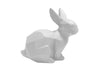 Present Time ORIGAMI Sitting Bunny Statue – Matt White - LemonSalt