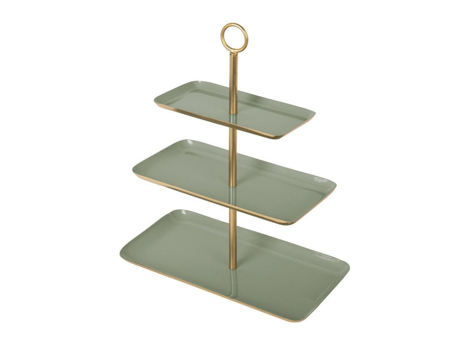 Present Time Serving Platter Festive - Grayed jade