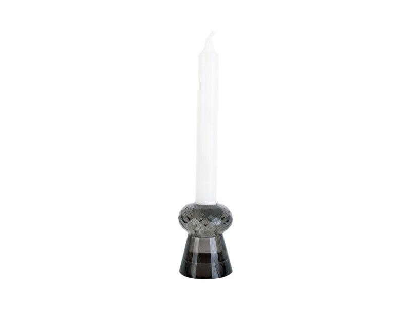 Present Time Small Crystal Art Duo Candle Holder - Black | {{ collection.title }}