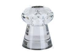 Present Time Small Crystal Art Duo Candle Holder - Clear