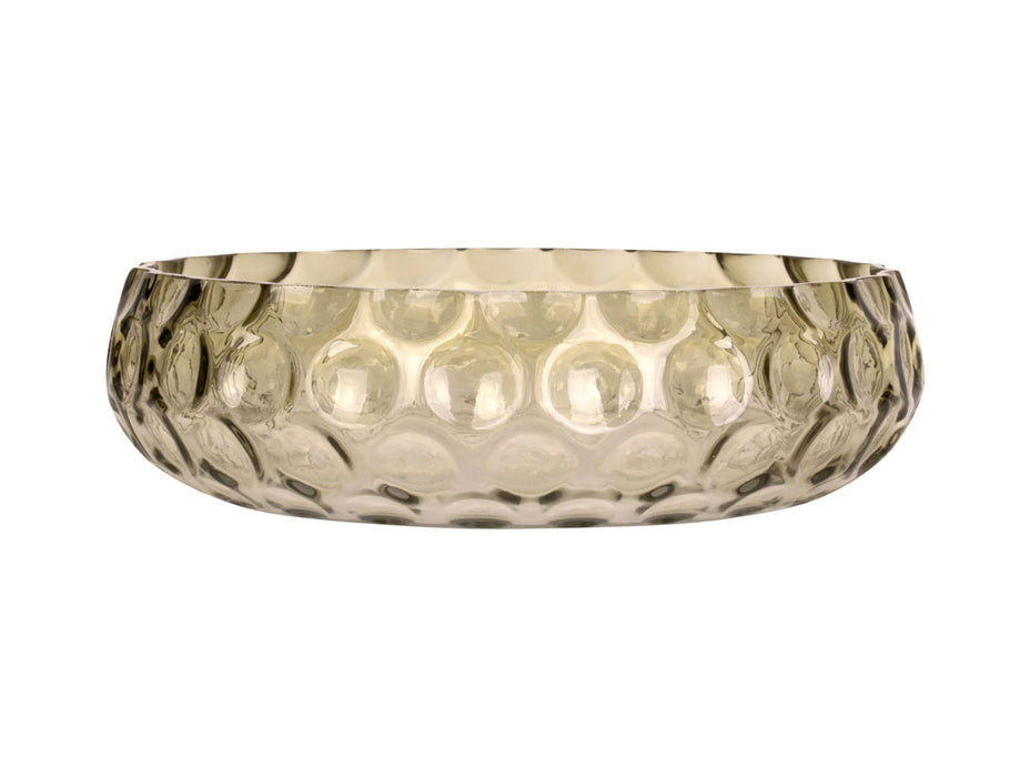 Present Time Speckles Large Glass Bowl - Moss Green - LemonSalt