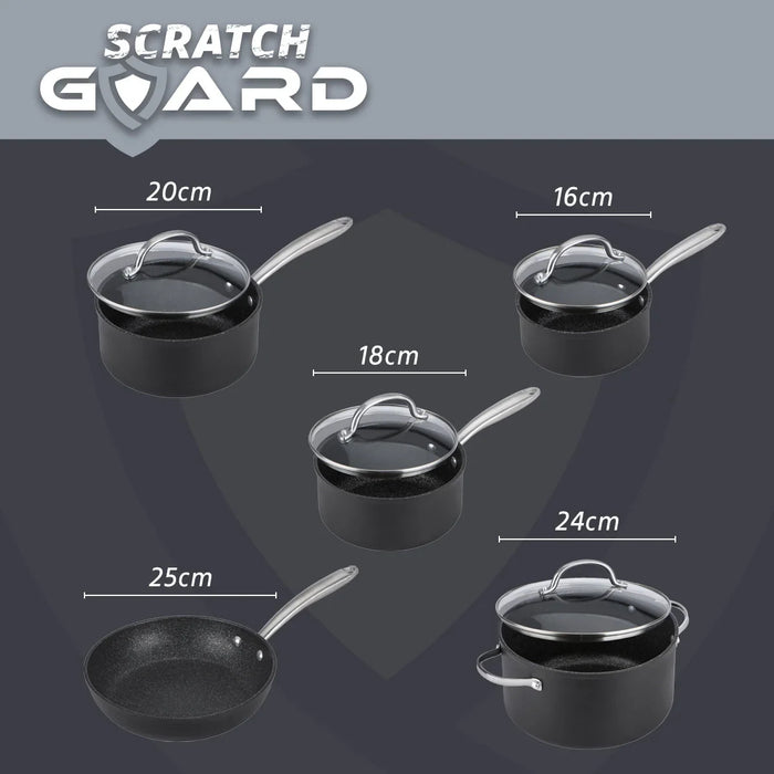 Prestige Scratch Guard NonStick Aluminium Cookware Set - 5 Piece - LemonSalt