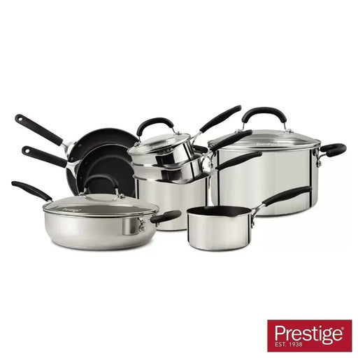 Prestige Stainless Steel Cookware Set (13 Pieces) - LemonSalt