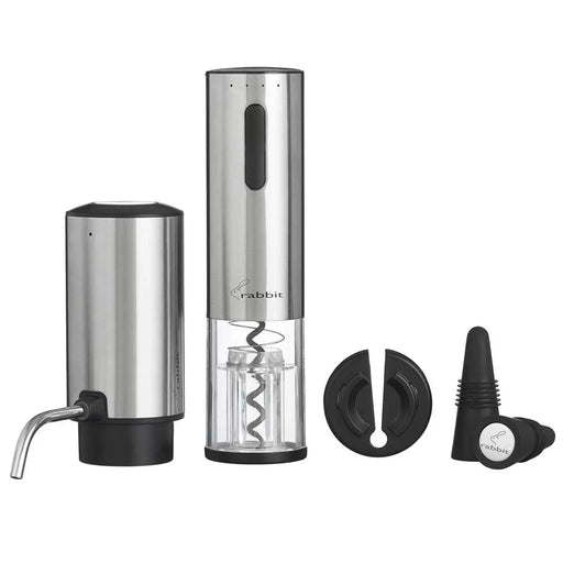 Rabbit Electric Corkscrew And Wine Aerator 5 Piece Set - LemonSalt