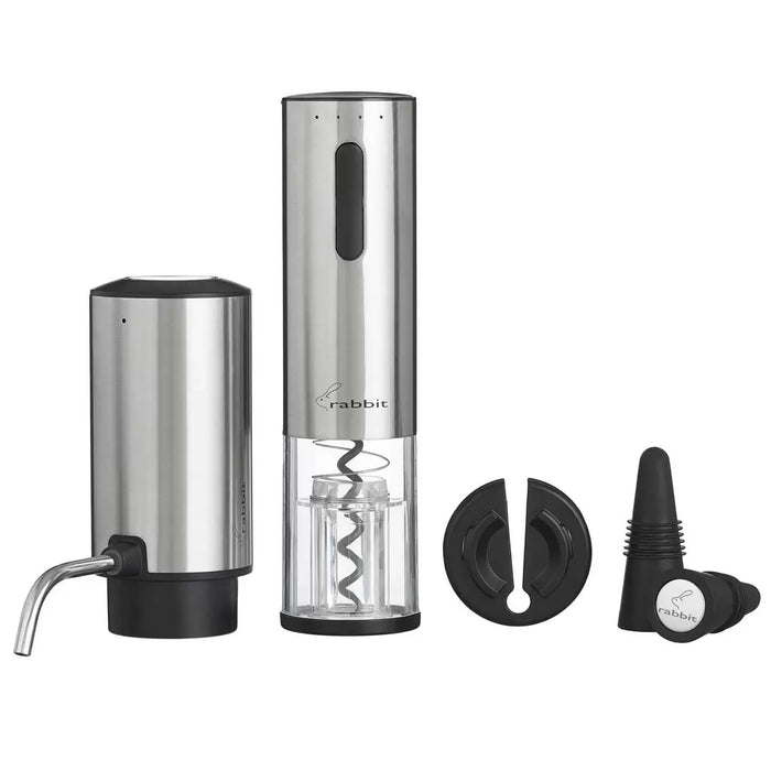 Rabbit Electric Corkscrew And Wine Aerator 5 Piece Set - LemonSalt