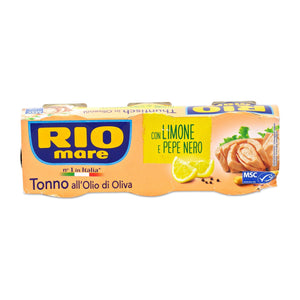 Rio Mare Tuna in Olive Oil with Lemon & Black Pepper (pack of 3x80g) | {{ collection.title }}