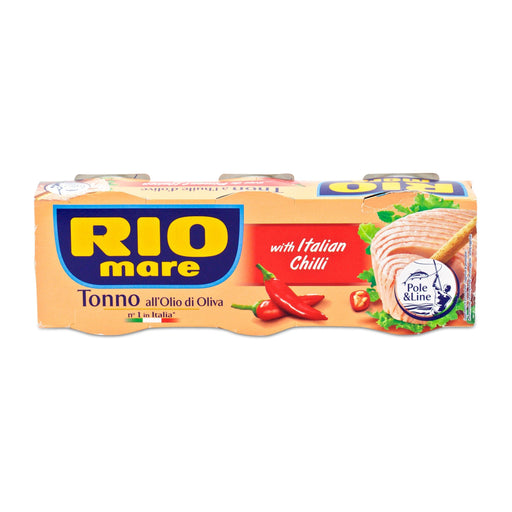 Rio Mare Tuna with Italian Chilli Pack of 3x80g (240g) | {{ collection.title }}
