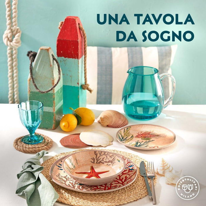 Rose & Tulipani - Sea Life Set 2 Dinner Plates Melamine (27 cm) - LemonSalt