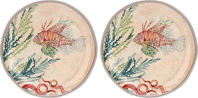 Rose & Tulipani- Sea Life Set 2 Salad Plates Melamine (21 cm) - LemonSalt
