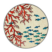 Rose & Tulipani Sea Life Trivet Coastal Design - Coral (20cm)