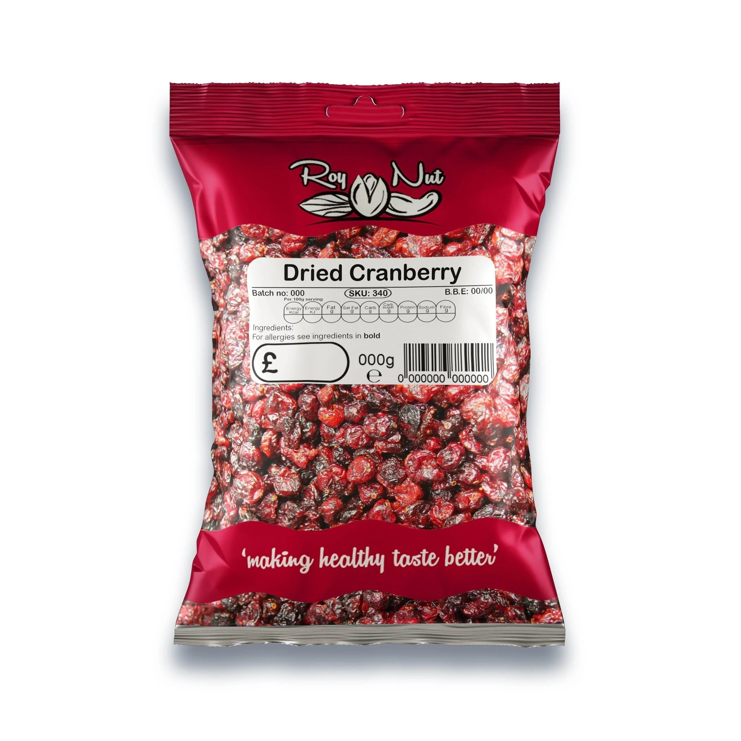 Roy Nut Dried Cranberries (140g)